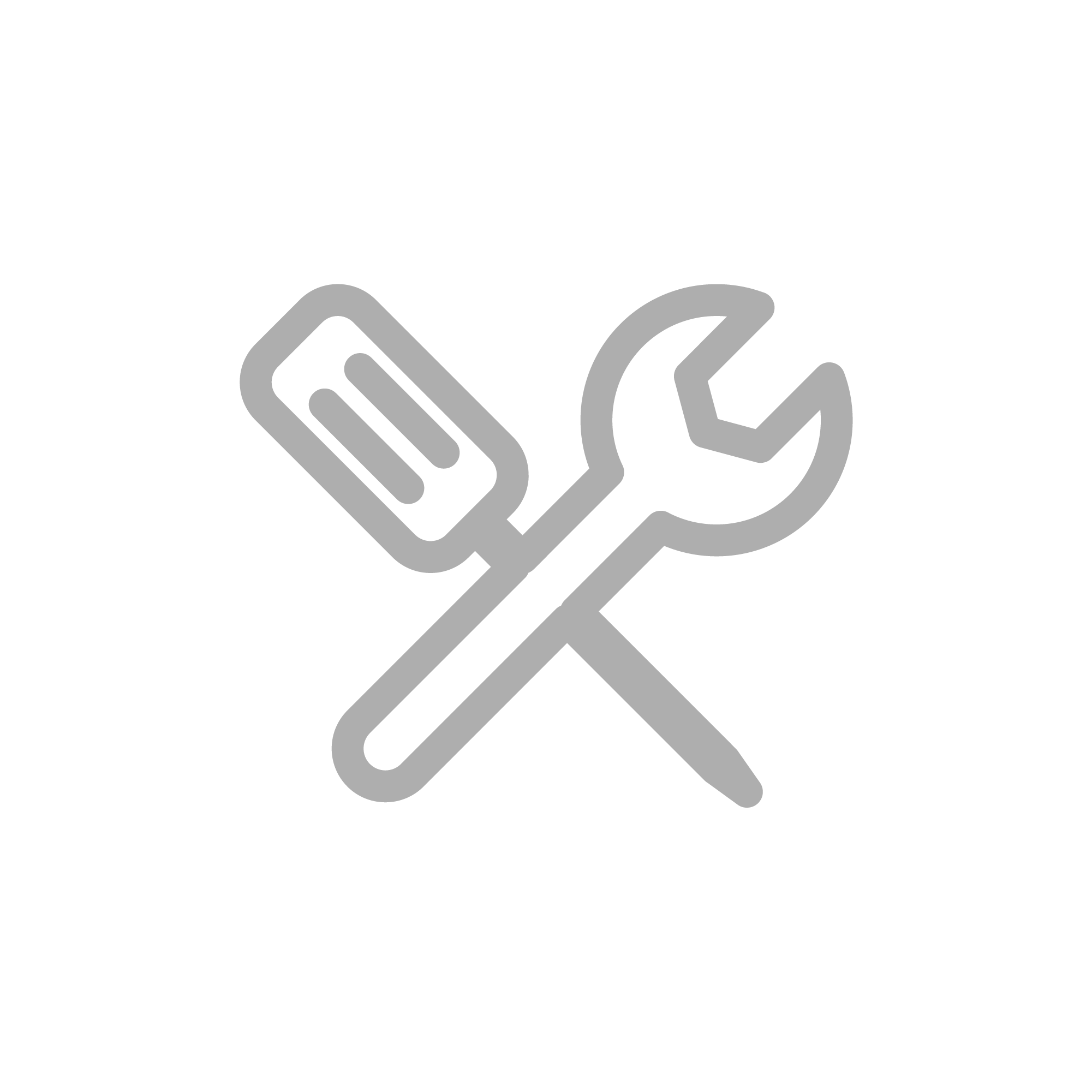 Icon of a spatula and wrench crossed over each other on a white background