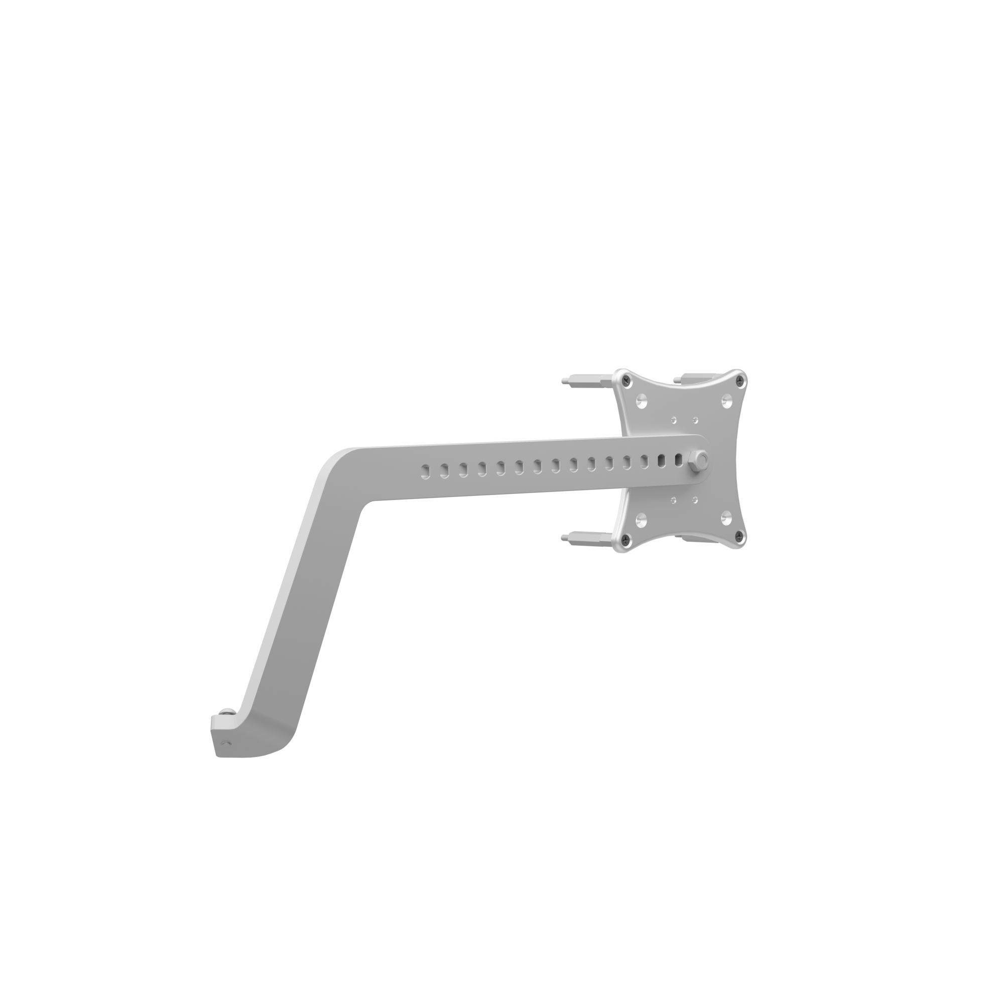 Metal bracket on a white background