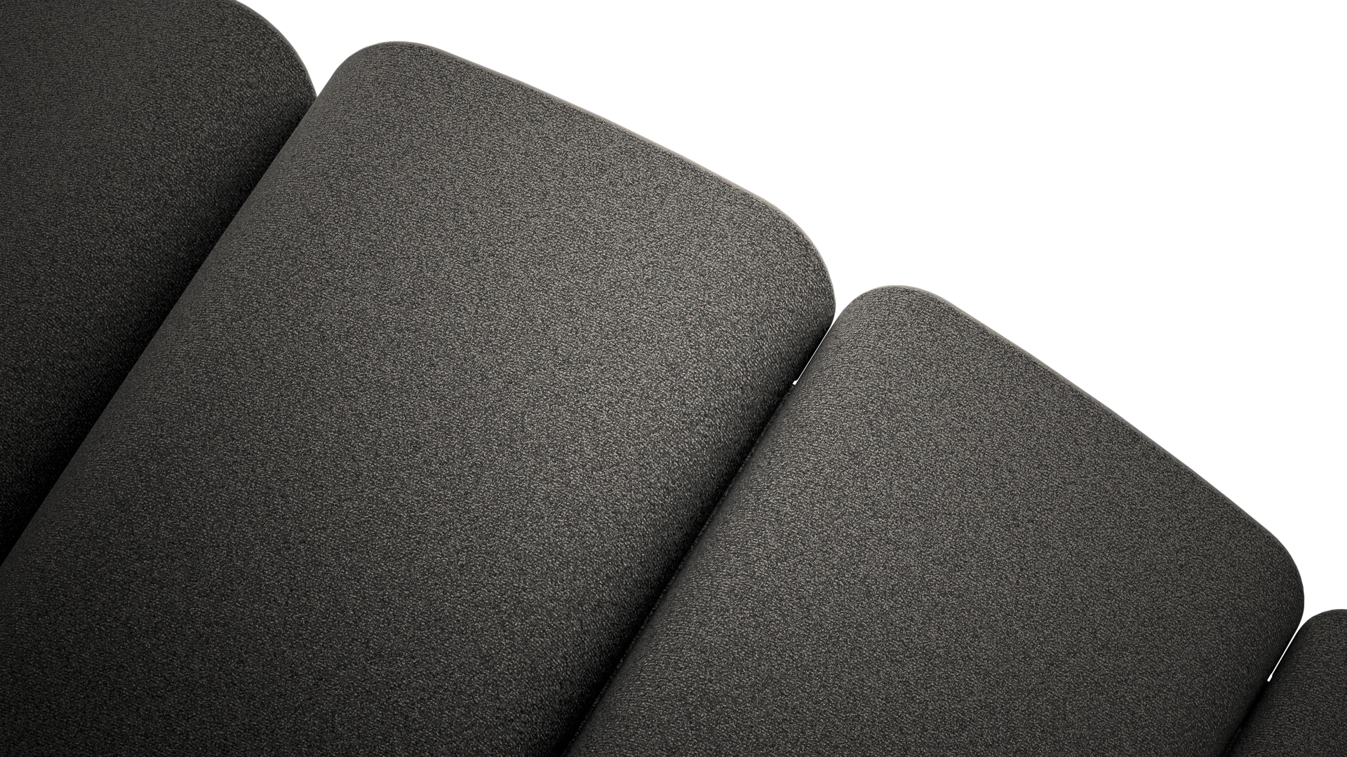 Close-up of a grey Altwork Signature Station cushion fabric on a white background