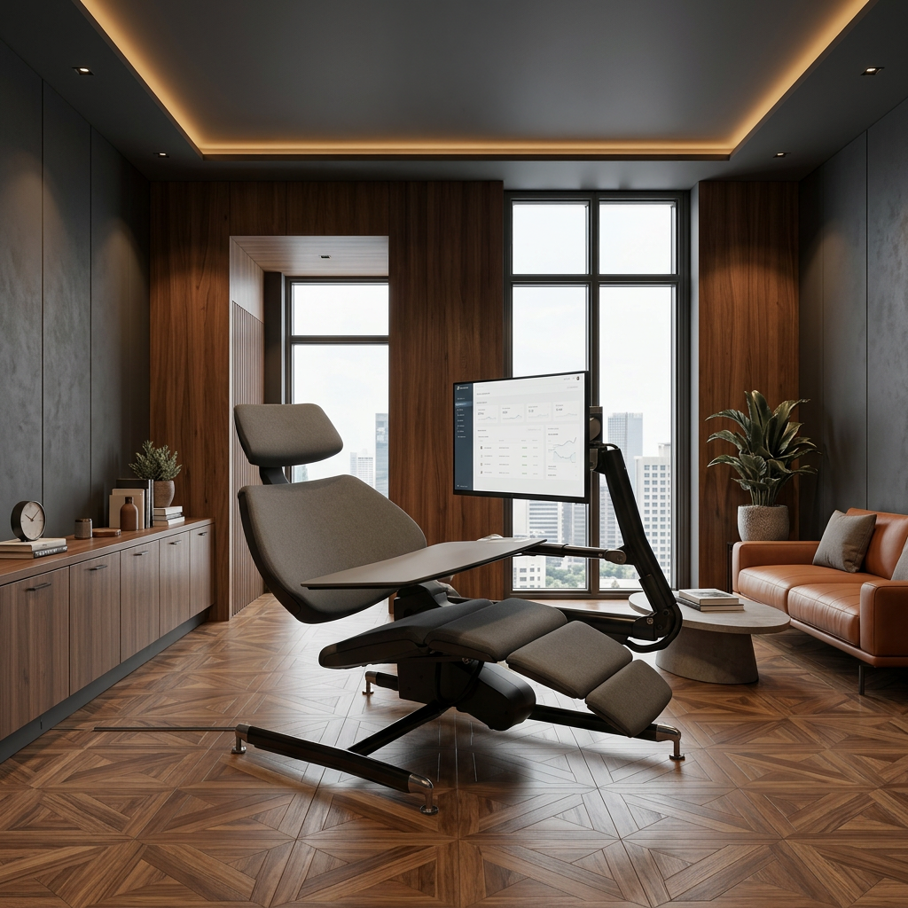 Altwork Signature Station in a stylish room with a city view.