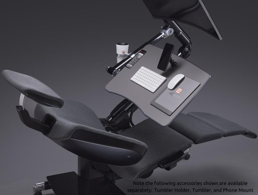 Zero gravity chair and ergonomic desk